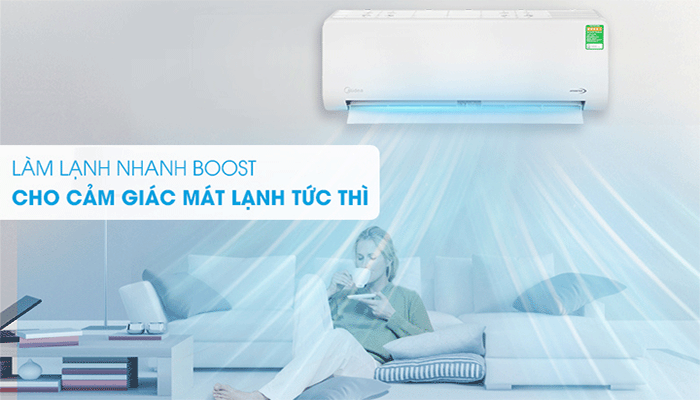 Điều hòa Midea MSFRA-10CRDN8 có khả năng làm lạnh tốt