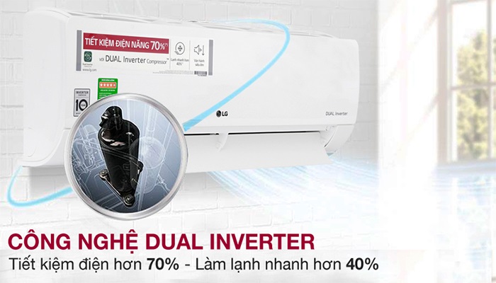 Điều hòa LG tiết kiệm tới 70% nhờ công nghệ inverter