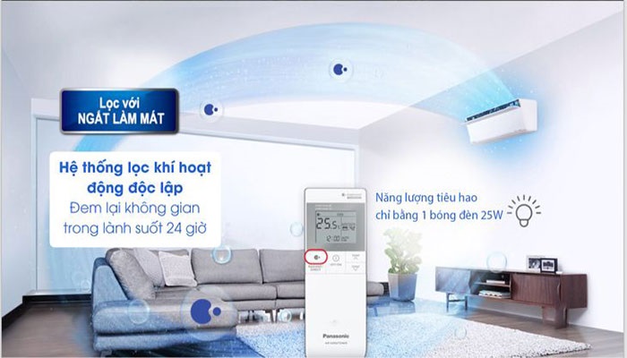 Điều hòa Panasonic giá rẻ XPU9XKH-8 có thể loại bỏ cả bụi mịn PM2.5