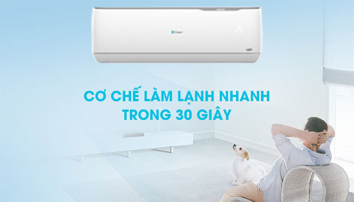 Trang vị với chế độ Turbo giúp điều hòa làm lạnh siêu nhanh chóng