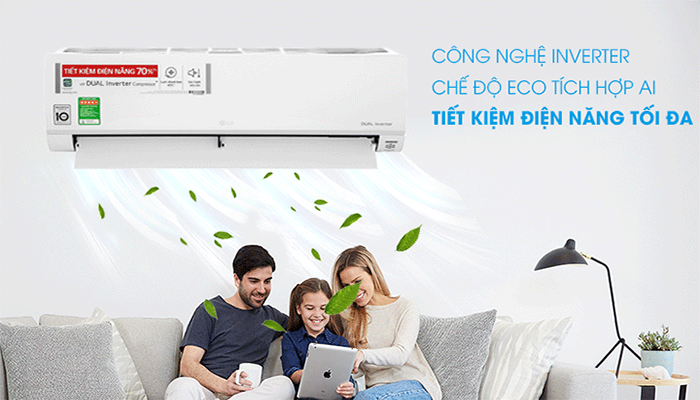 Máy lạnh LG sẽ giúp loại bỏ các tác nhân gây hại