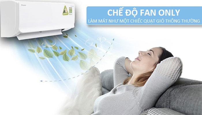 Dàn lạnh của điều hòa Daikin chính hãng có lớp vỏ ngoài bằng nhựa trắng