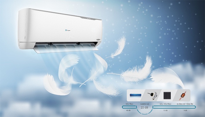 Toàn bộ về 3 mẫu điều hòa Casper giá rẻ 1 chiều làm lạnh nhanh