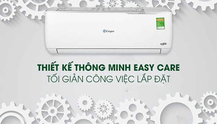 Thiết kế của điều hòa Casper giá rẻ khá là đẹp mắt và nhỏ gọn