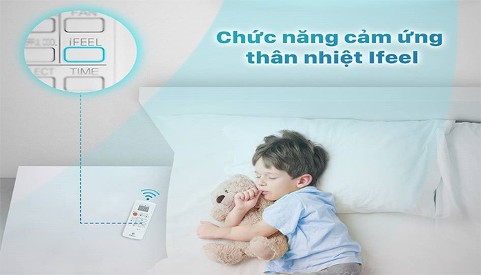 Cảm biến iFeel trong điều hòa Casper sẽ duy trì mức nhiệt lý tưởng