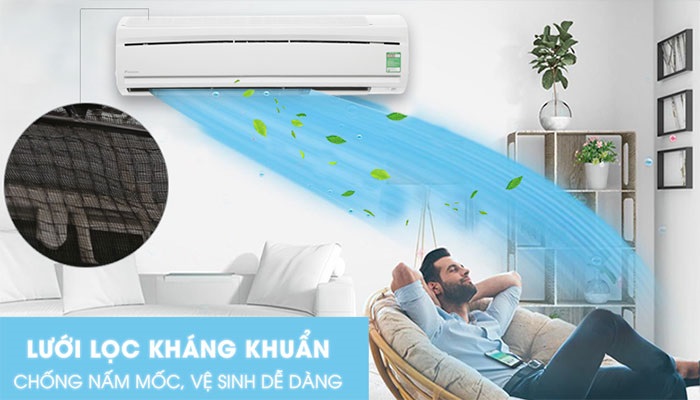 Máy lạnh Daikin giá rẻ giúp phân hùy các vi khuẩn và nấm mốc