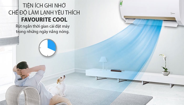 Không khí quá khô thì máy lạnh Midea sẽ chuyển sang hút độ ẩm