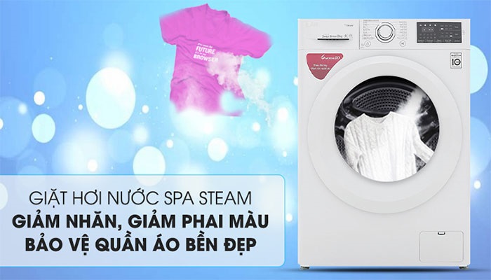 Tính năng giặt hơi nước trên máy giặt LG