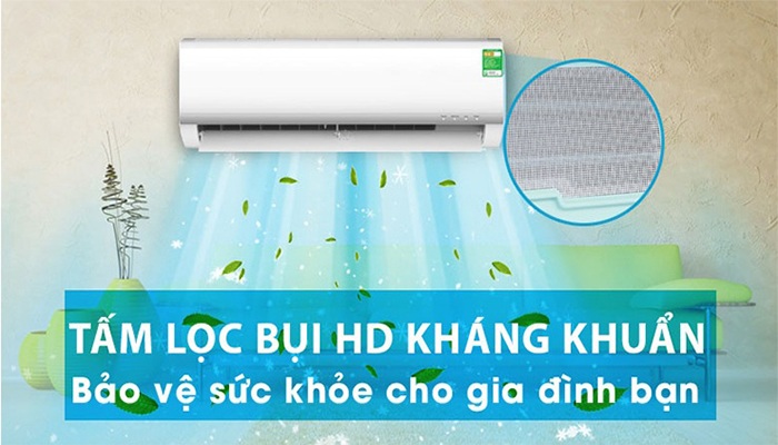 Tính năng nào trên điều hòa Midea bảo vệ sức khỏe người dùng?