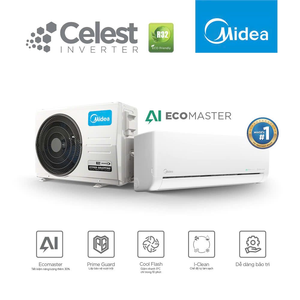 Top Điều Hòa Midea Giá Rẻ Tiết Kiệm Điện Đáng Mua Nhất 2026