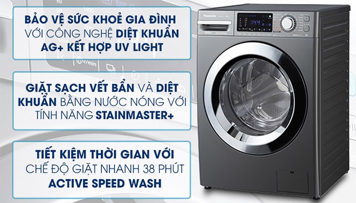 Máy giặt Panasonic sở hữu nhiều công nghệ hiện đại