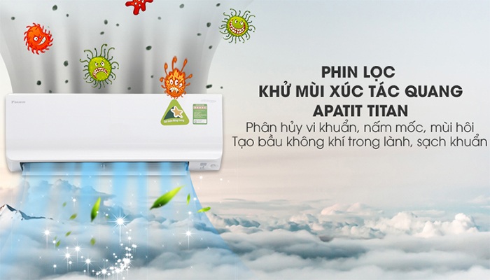 Các tính năng công nghệ lọc khí trên điều hòa Daikin